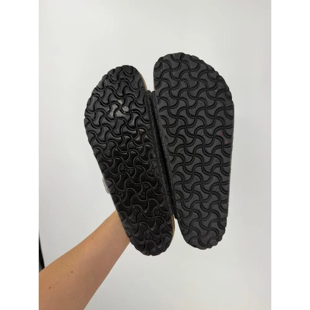 Birkenstock Arizona Rivet Wool Felt Doubleface Gray Sandals Mens 9 Ladies 11